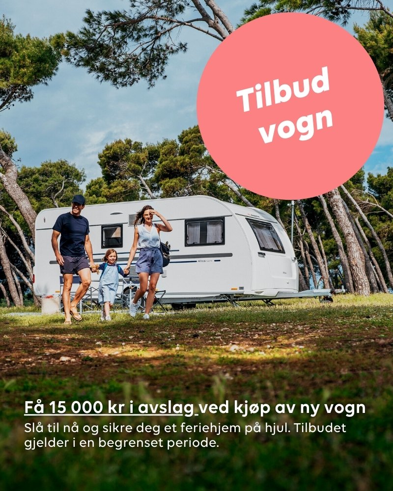 4 Tilbud på nye campingvogner hos Ferda!